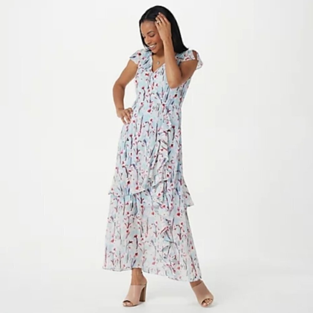 Haute‎ Hippie Tribe Printed Ruffle Dress